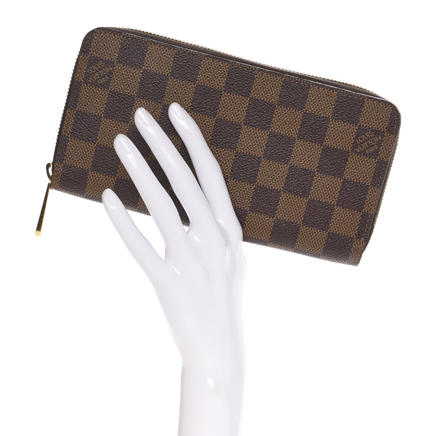 Louis Vuitton Damier Ebene Zippy Wallet 2 of 7