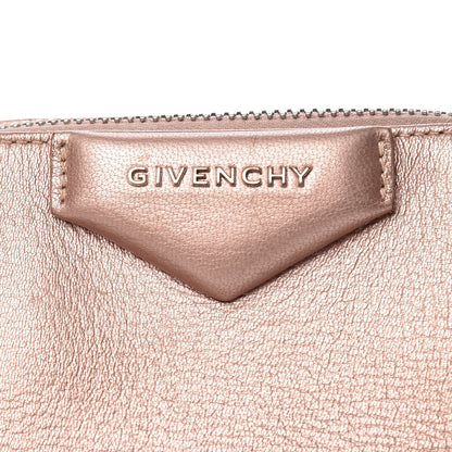 Givenchy Metallic Sugar Goatskin Small Antigona Beauty Wristlet Light Pink 11 of 21