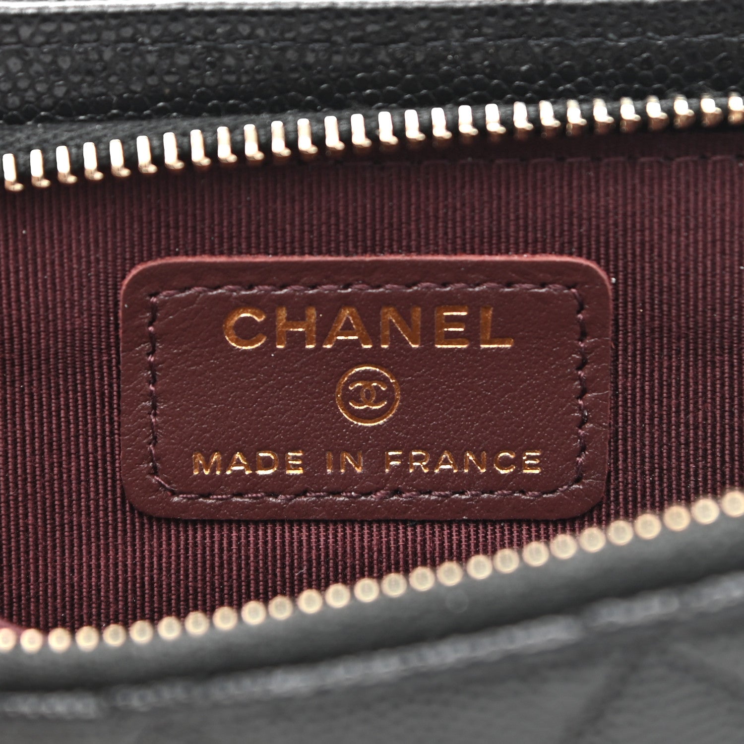 Chanel Caviar Quilted CC Phone Holder Black 8 of 12