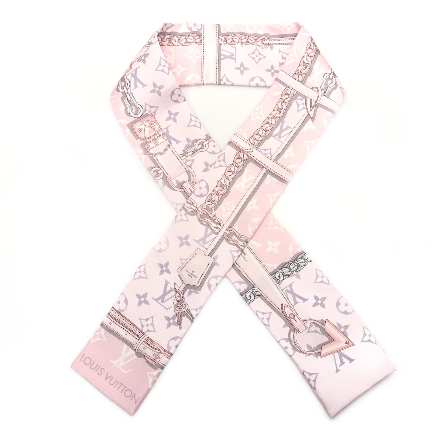 Silk Monogram Confidential Bandeau Light Pink