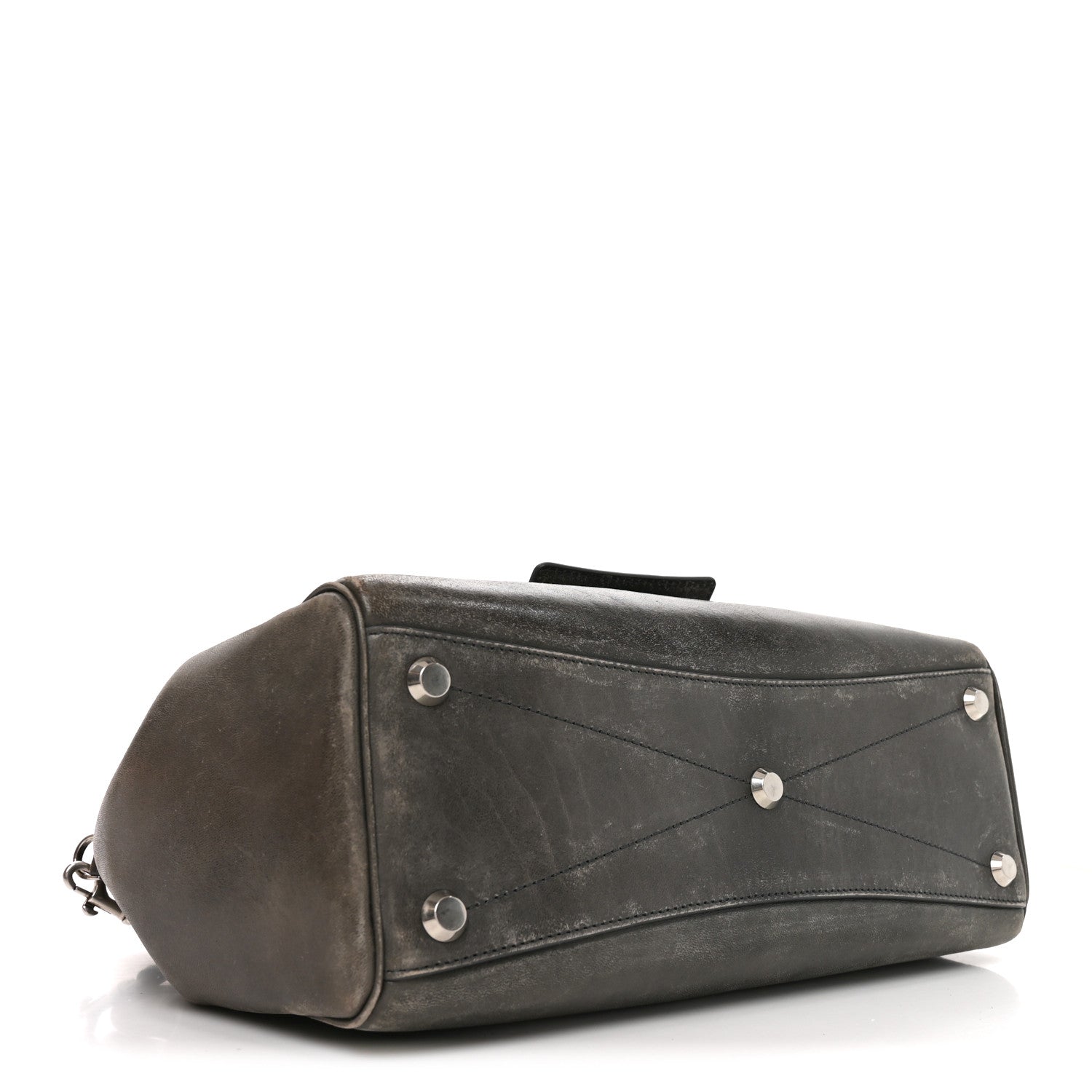 Balenciaga Vegetable Tanned Lambskin Small Bel Air Carry All Bag Grey 4 of 9
