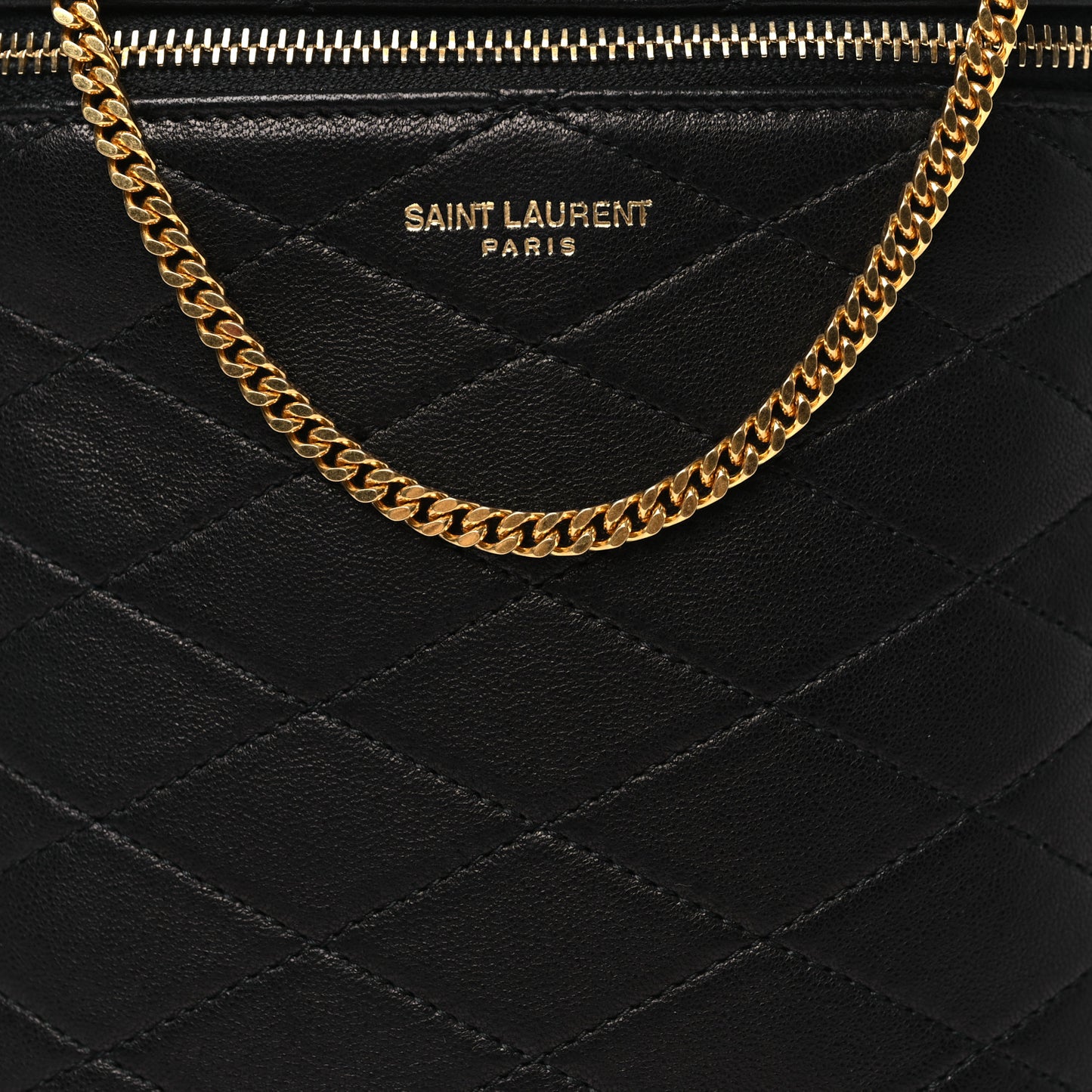 Lambskin Quilted Binocular Case Black