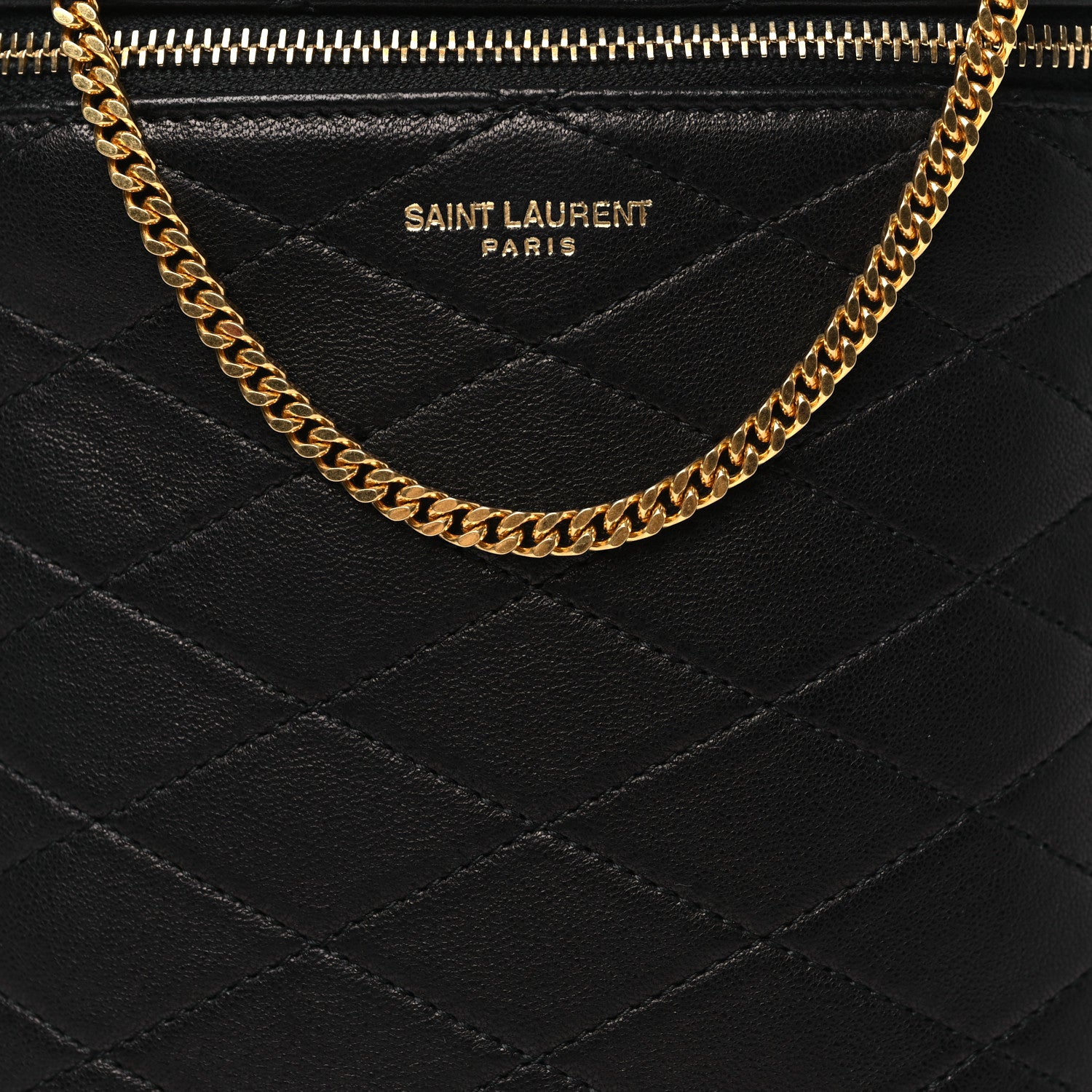 Saint Laurent Lambskin Quilted Binocular Case Black 8 of 10