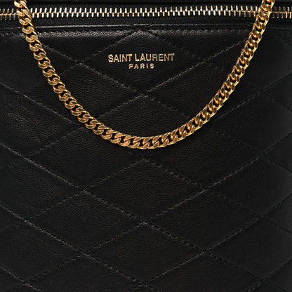 Saint Laurent Lambskin Quilted Binocular Case Black 8 of 10