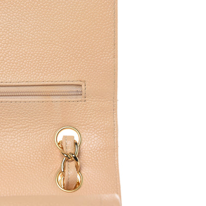 Chanel Caviar Quilted Jumbo Double Flap Beige Clair 13 of 18
