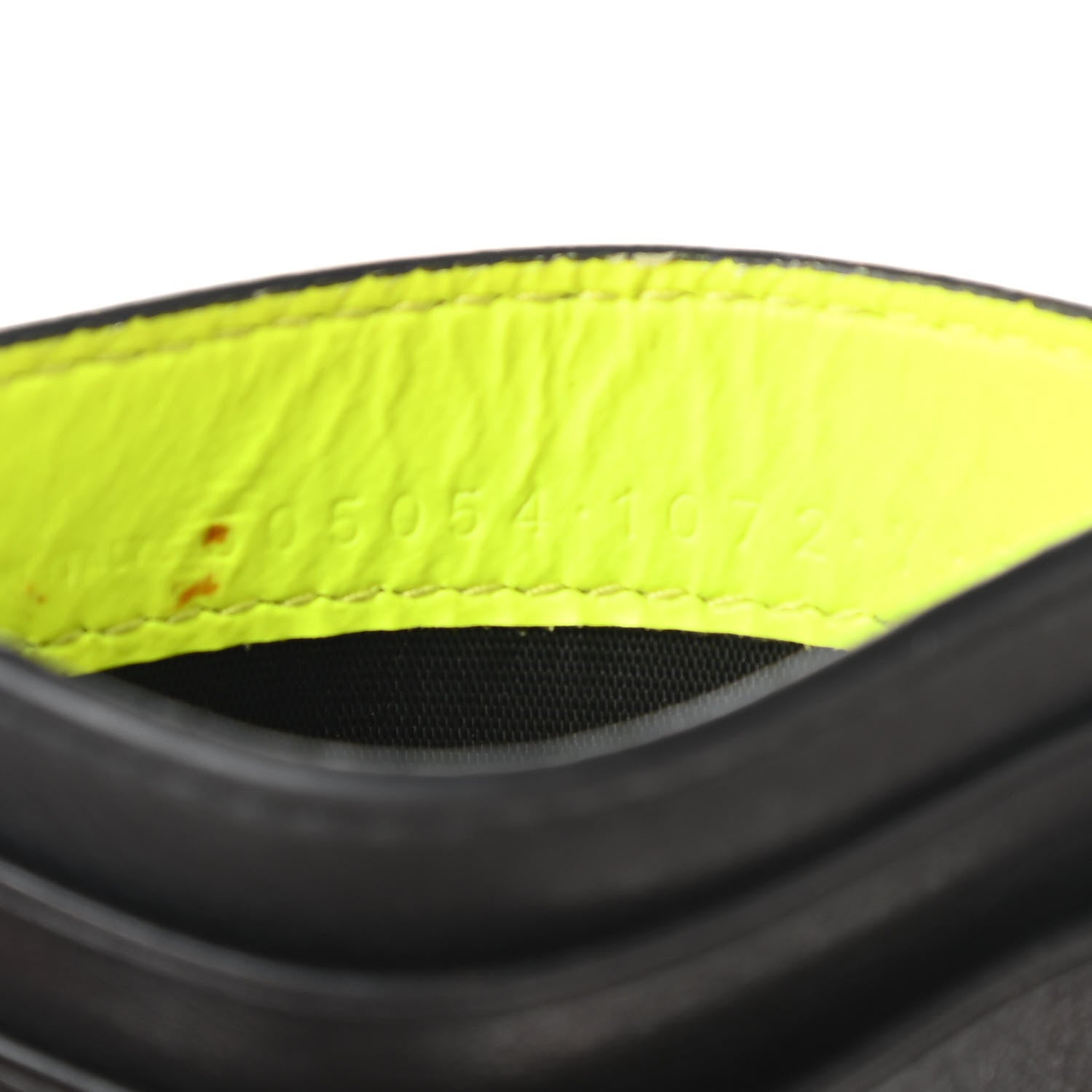 Balenciaga Smooth Calfskin Everyday Multi Card Case Black Fluo Yellow 7 of 8