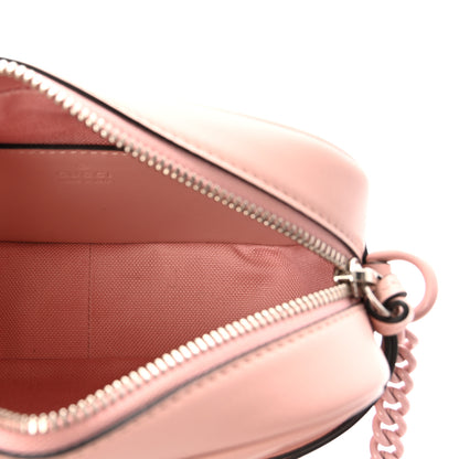 Gucci Calfskin Matelasse Monochrome Mini GG Marmont Chain Shoulder Bag Perfect Pink 5 of 10