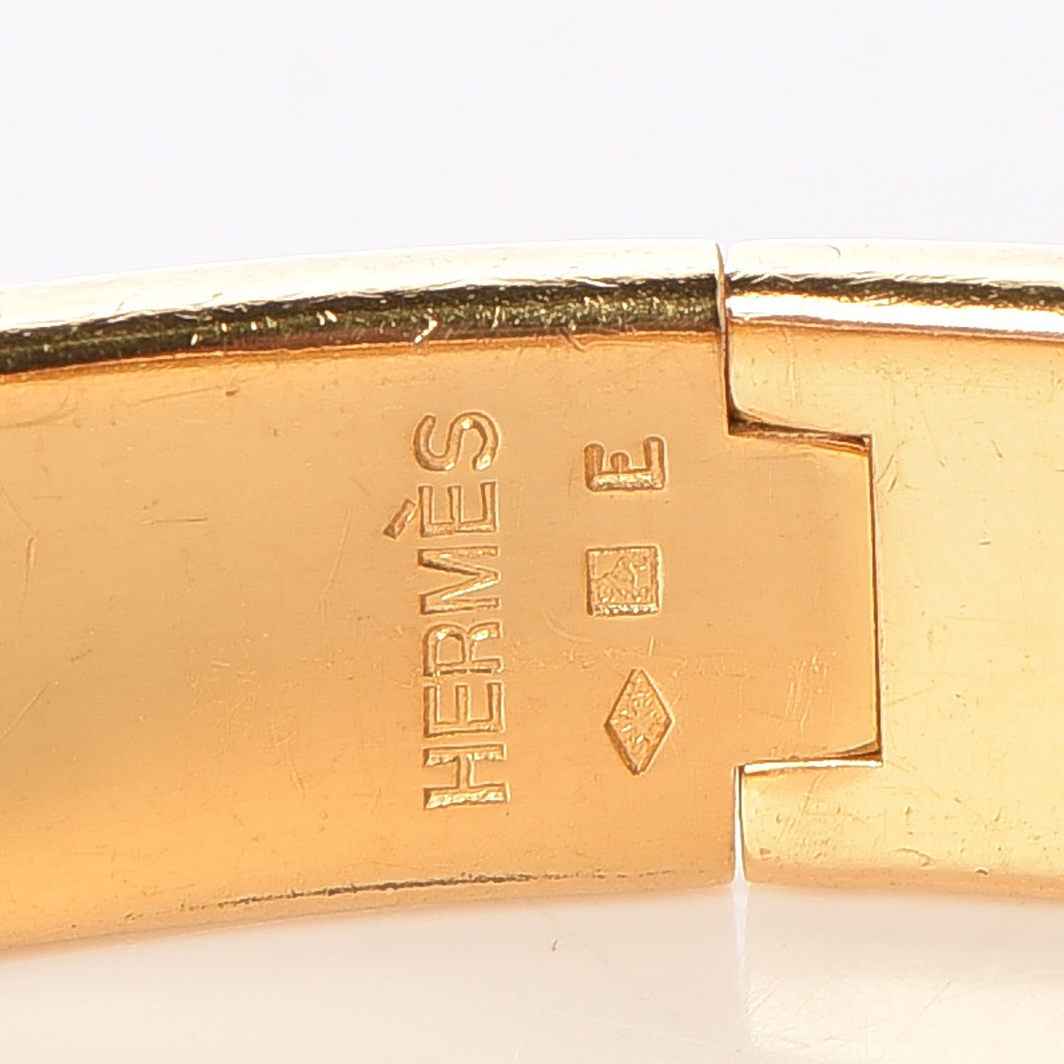 Hermes Enamel Narrow Clic Clac H Bracelet PM Iris 6 of 6