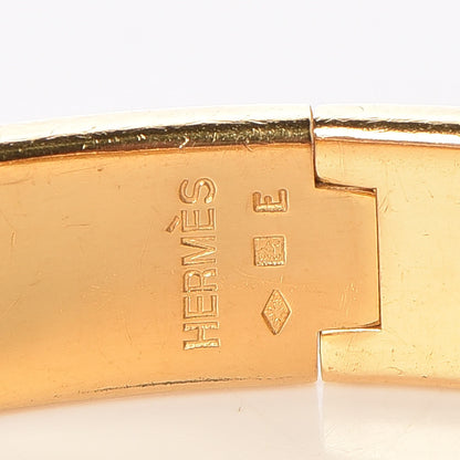 Hermes Enamel Narrow Clic Clac H Bracelet PM Iris 6 of 6
