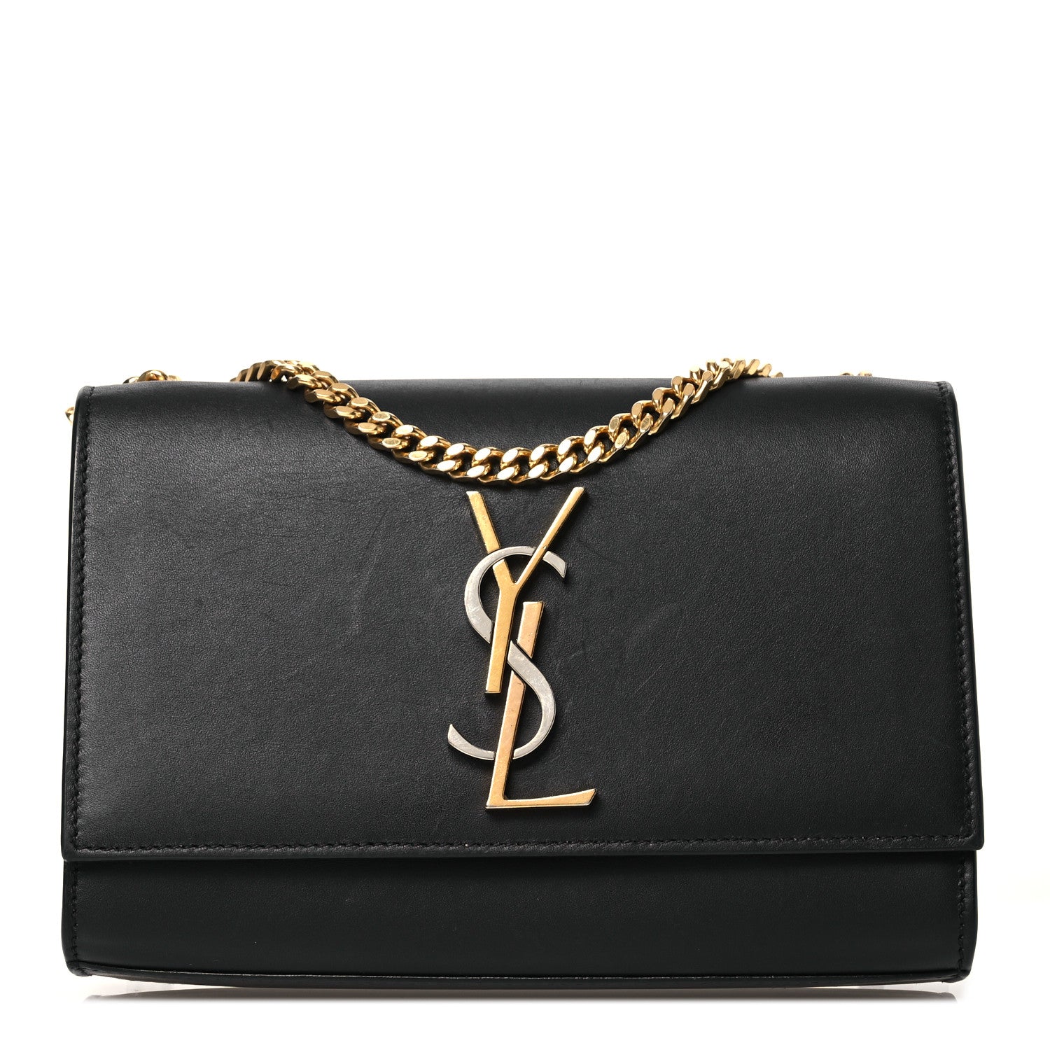 Saint Laurent Calfskin Small Monogram Kate Satchel Black 1 of 14