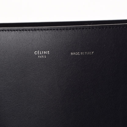 Celine Shiny Smooth Calfskin Small Twisted Cabas Navy Beige 8 of 11