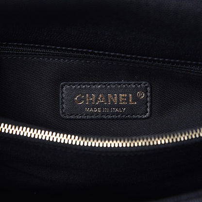 Chanel Caviar Lizard Embossed Quilted Small Coco Handle Flap Black 6 of 11