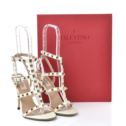 Valentino Garavani Nappa Rockstud Gladiator 105mm Sandals 37 Ivory 8 of 8
