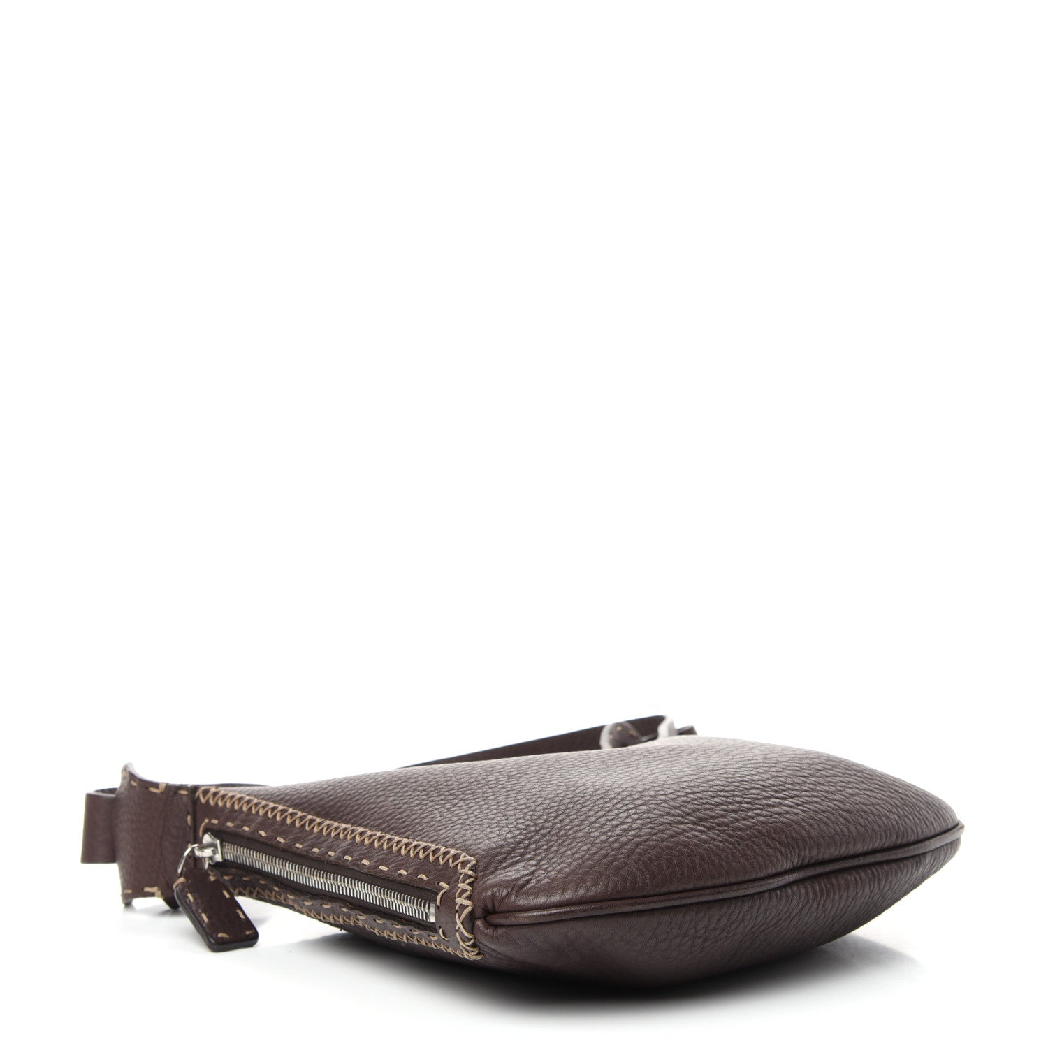 Fendi Calfskin Romano Selleria Oyster Brown 4 of 9