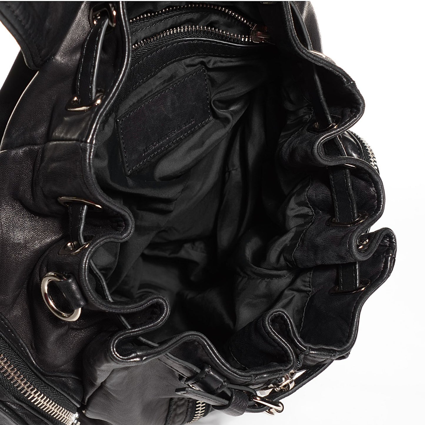 Lambskin Marti Backpack Washed Black Rhodium Hardware