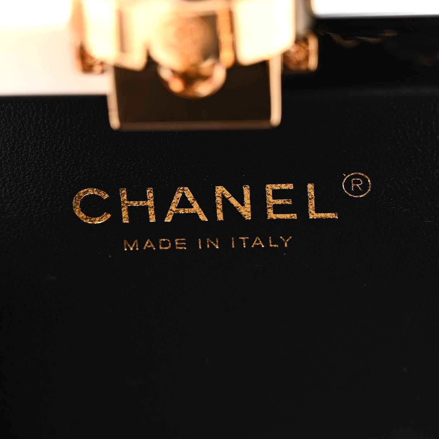 Chanel Plexiglass Perfume Bottle Clutch White Black 6 of 10