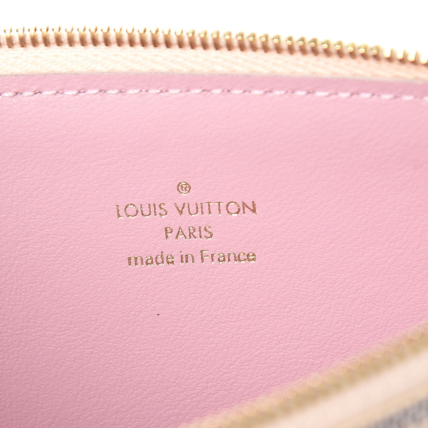 Louis Vuitton Damier Azur Felicie Chain Wallet Zippered Insert Rose Ballerine 6 of 7