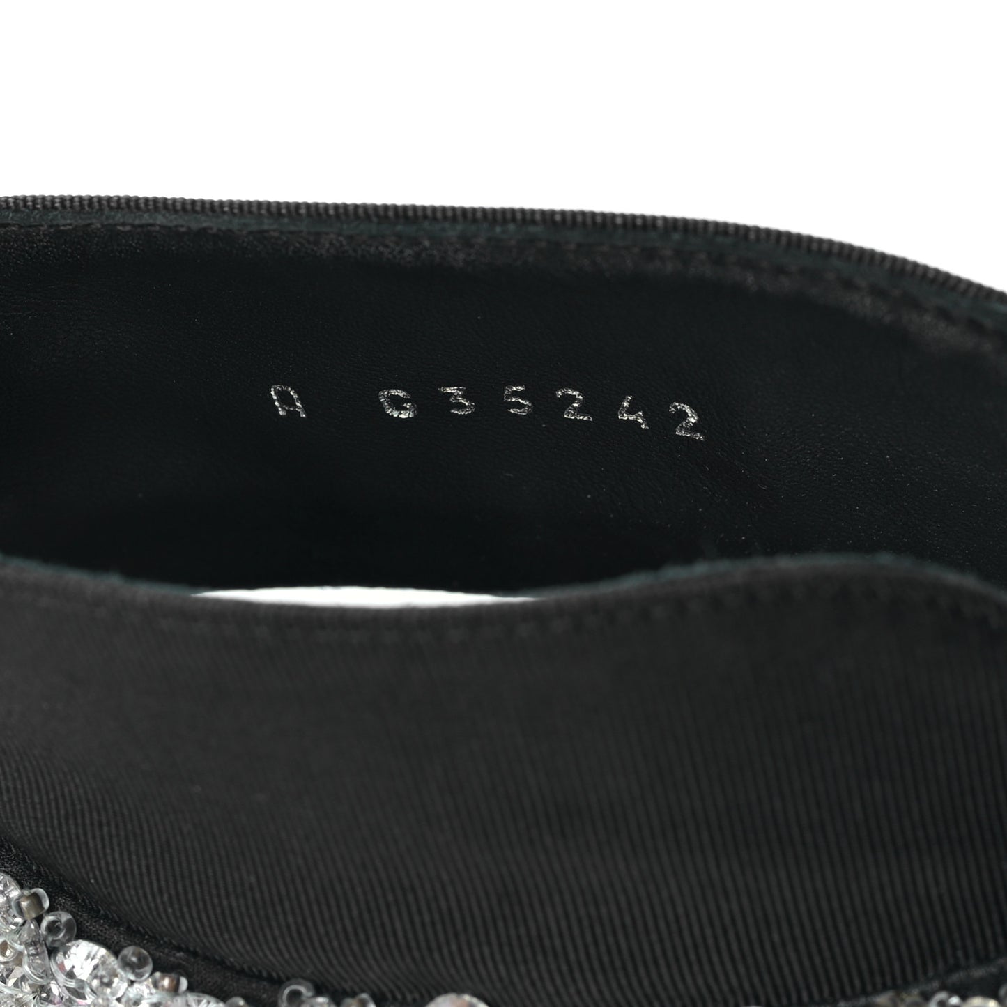 Crosgrain Patent Cap Toe Bow Crystal Pumps 37 Black