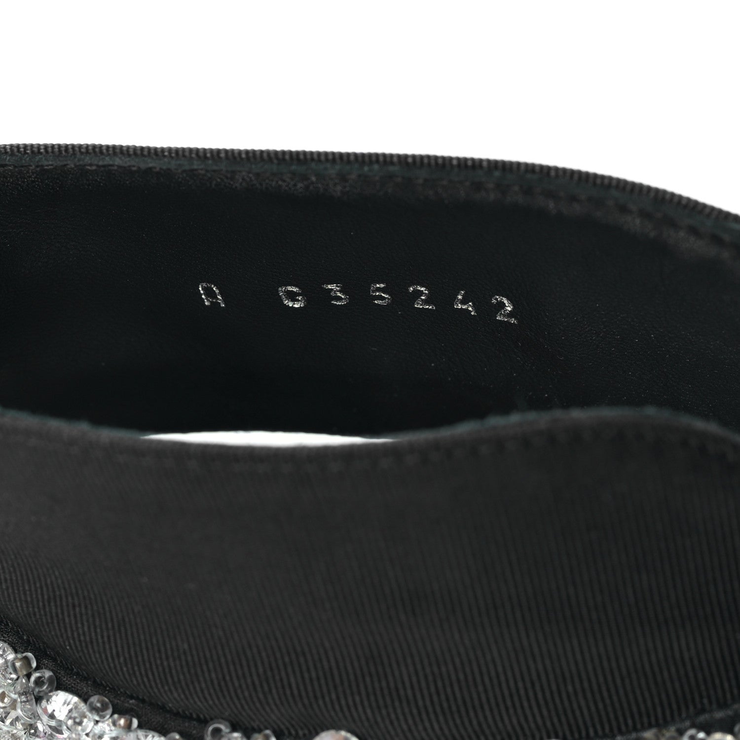 Chanel Crosgrain Patent Cap Toe Bow Crystal Pumps 37 Black 8 of 8