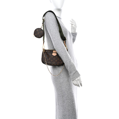 Louis Vuitton LOUIS VUITTON Monogram Multi Pochette Accessories Kaki 2 of 11