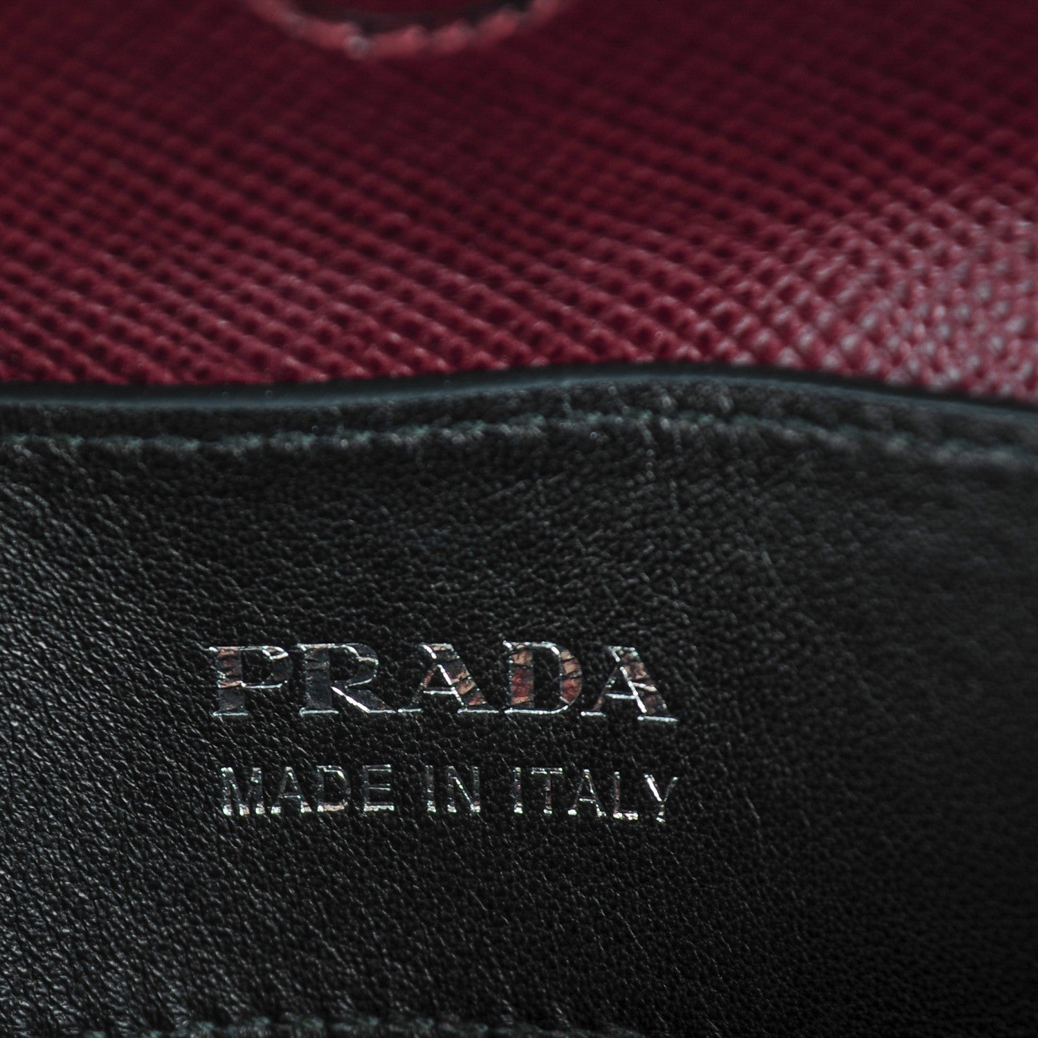 Prada Saffiano Cuir Medium Double Handle Tote Granato 6 of 7
