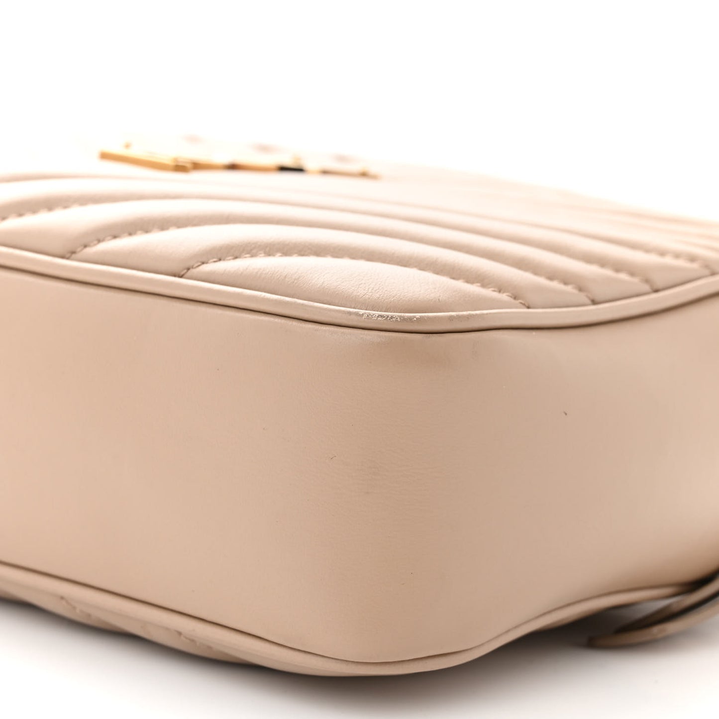 Calfskin Matelasse Monogram Lou Camera Bag Dark Beige