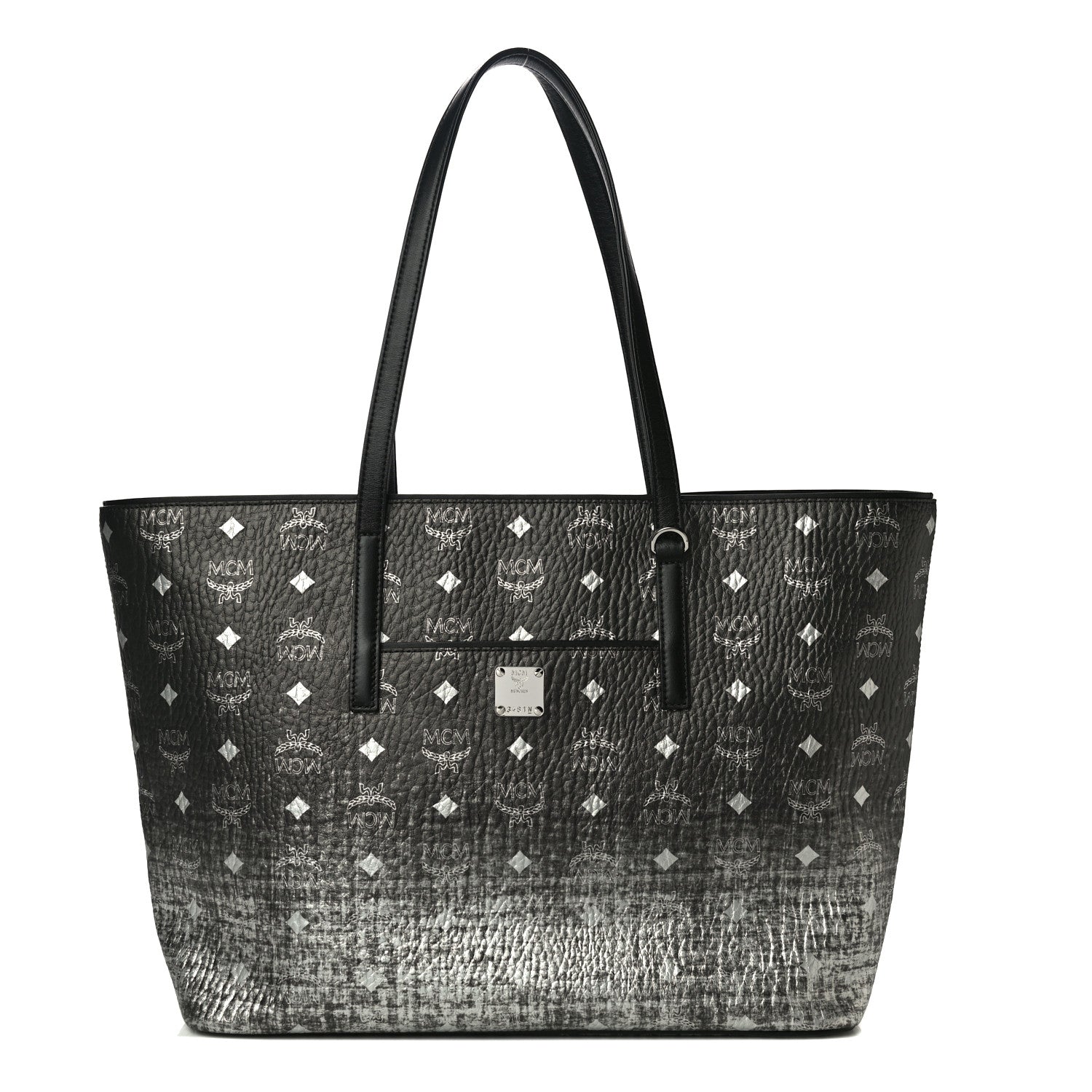 MCM Gradation Visetos Medium Anya Shopper Tote Black 1 of 9