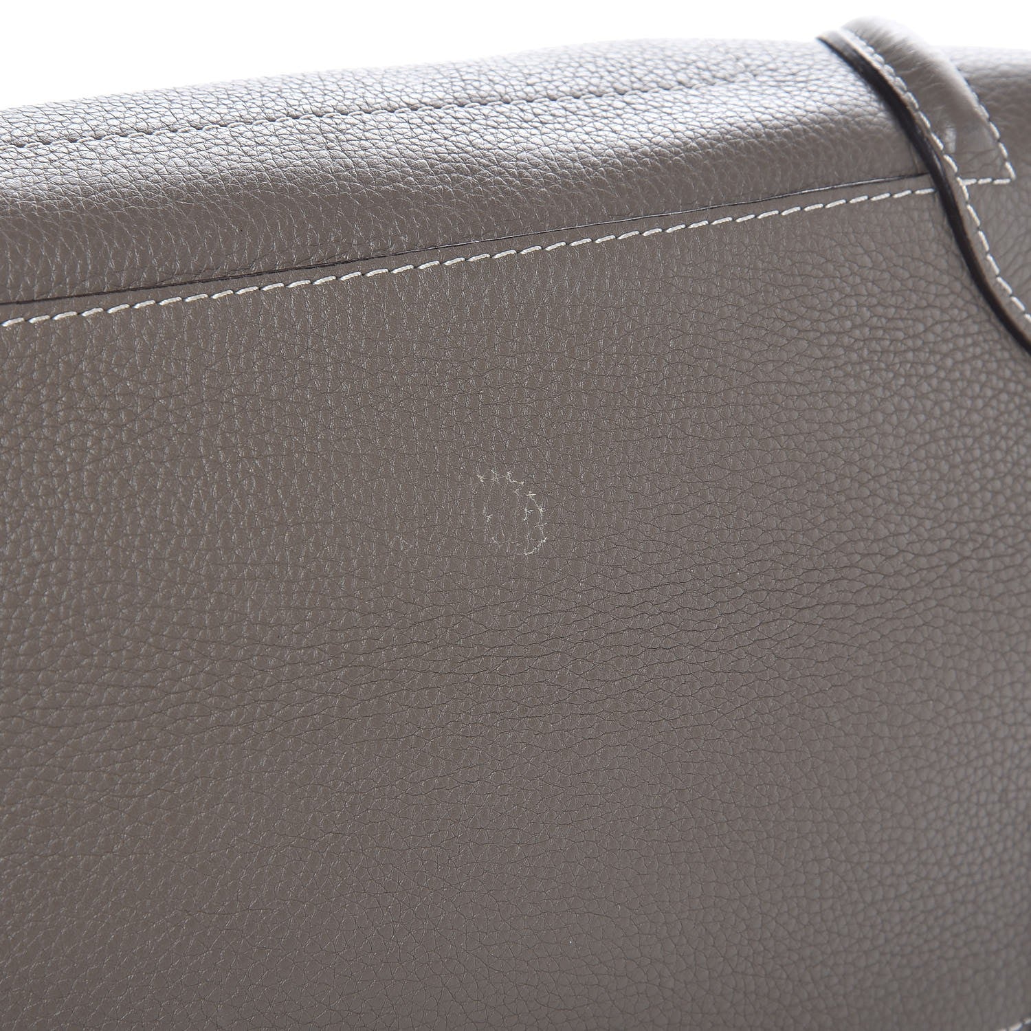 Celine Drummed Calfskin Mini Luggage Souris 8 of 12