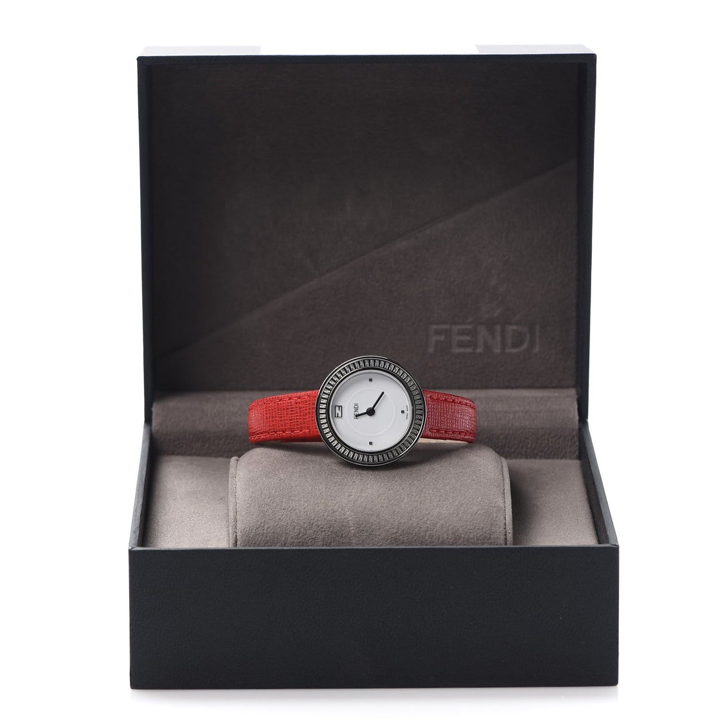 Stainless Steel Calfskin 28mm My Way Quartz Watch Red