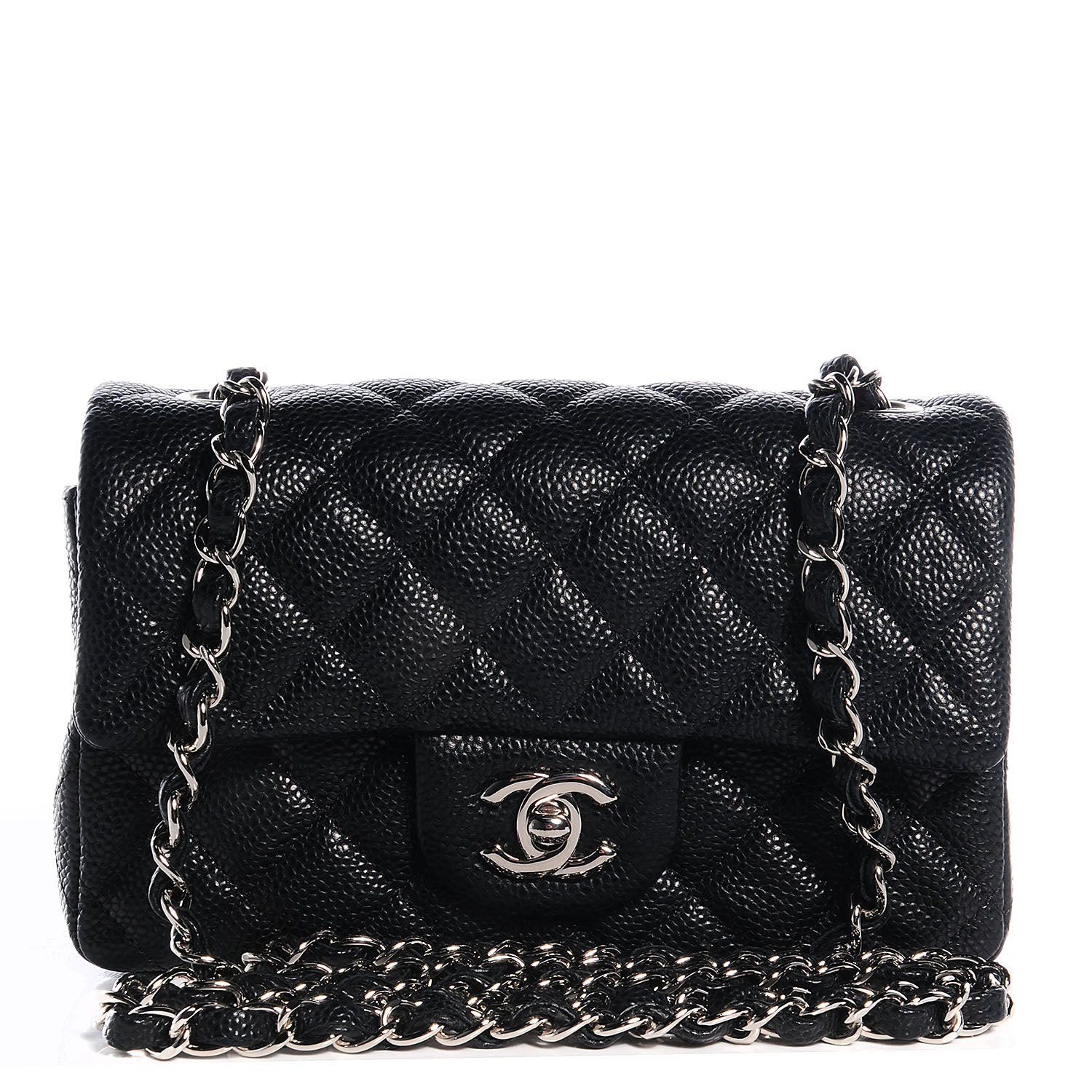 Chanel Caviar Quilted Mini Flap Bag Black 1 of 9