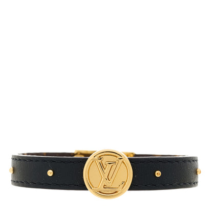 Louis Vuitton Monogram LV Circle Reversible Bracelet Black 1 of 8