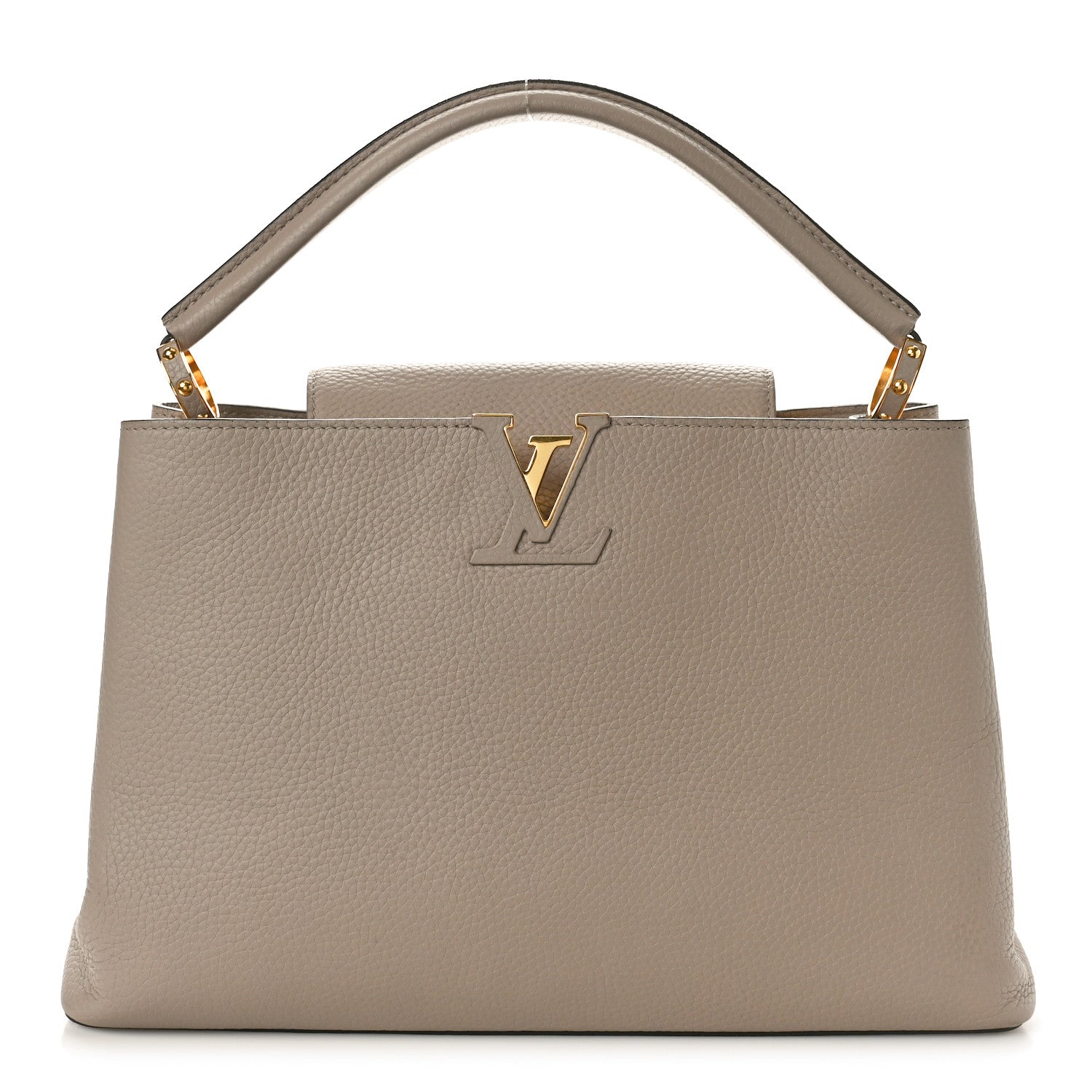 Louis Vuitton Taurillon Capucines MM Galet 1 of 11