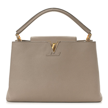 Louis Vuitton Taurillon Capucines MM Galet 1 of 11