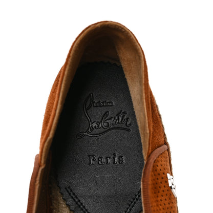 Christian Louboutin Veau Velours Mens Espadon Flat Espadrilles 45 Toscan 7 of 8