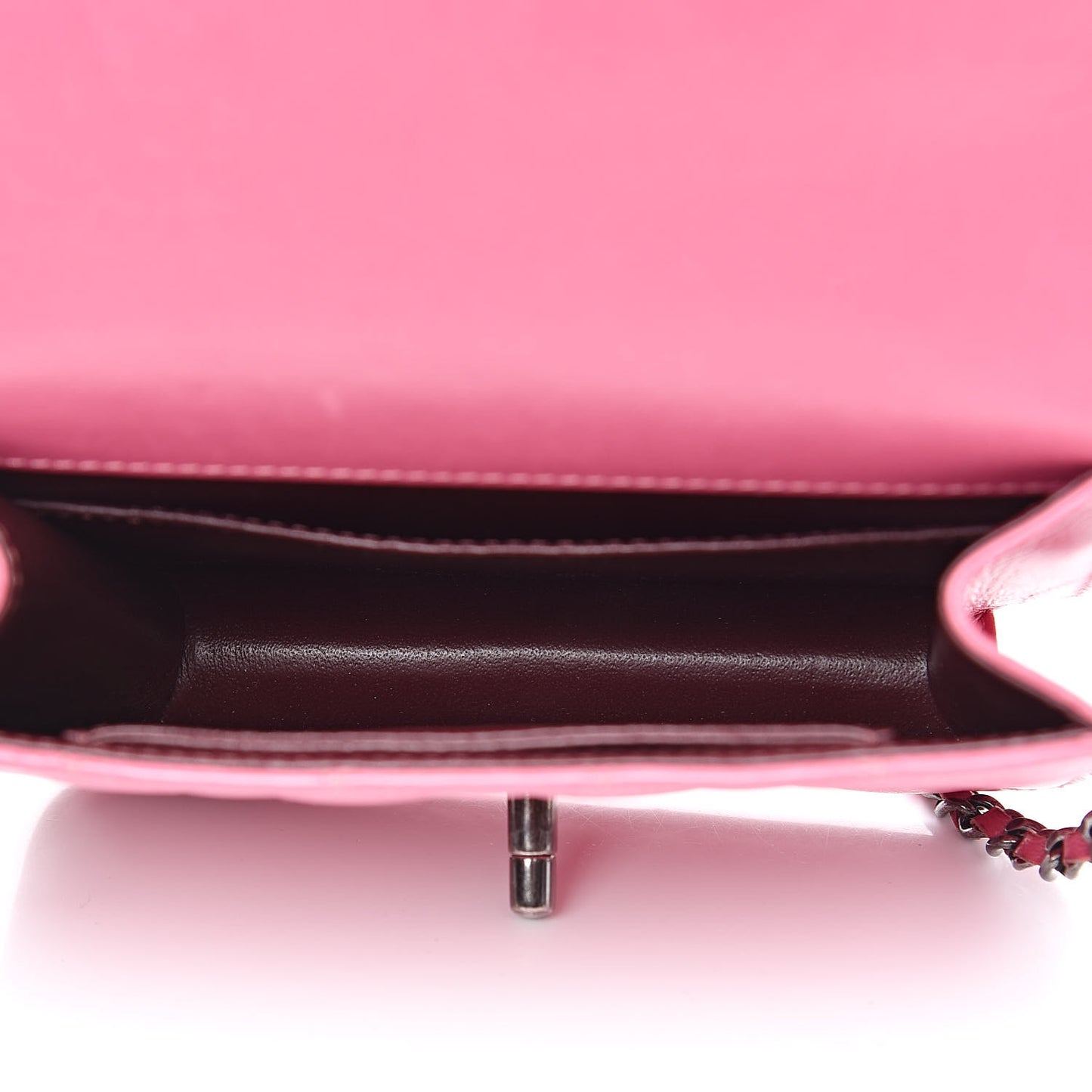 Lambskin Quilted Mini Crossing Times Flap Pink