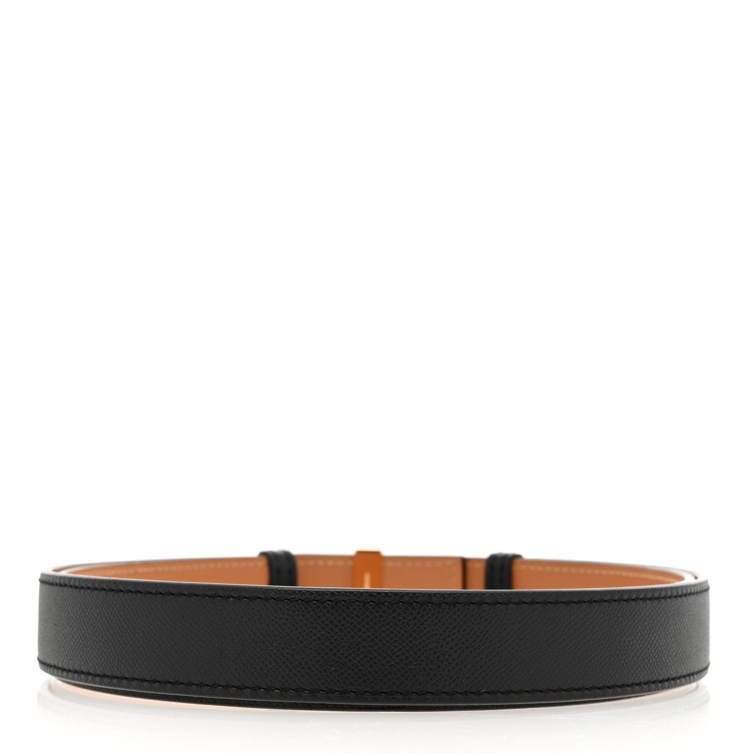 Hermes Epsom Swift 24mm Collier De Chien Belt Black Gold 2 of 5