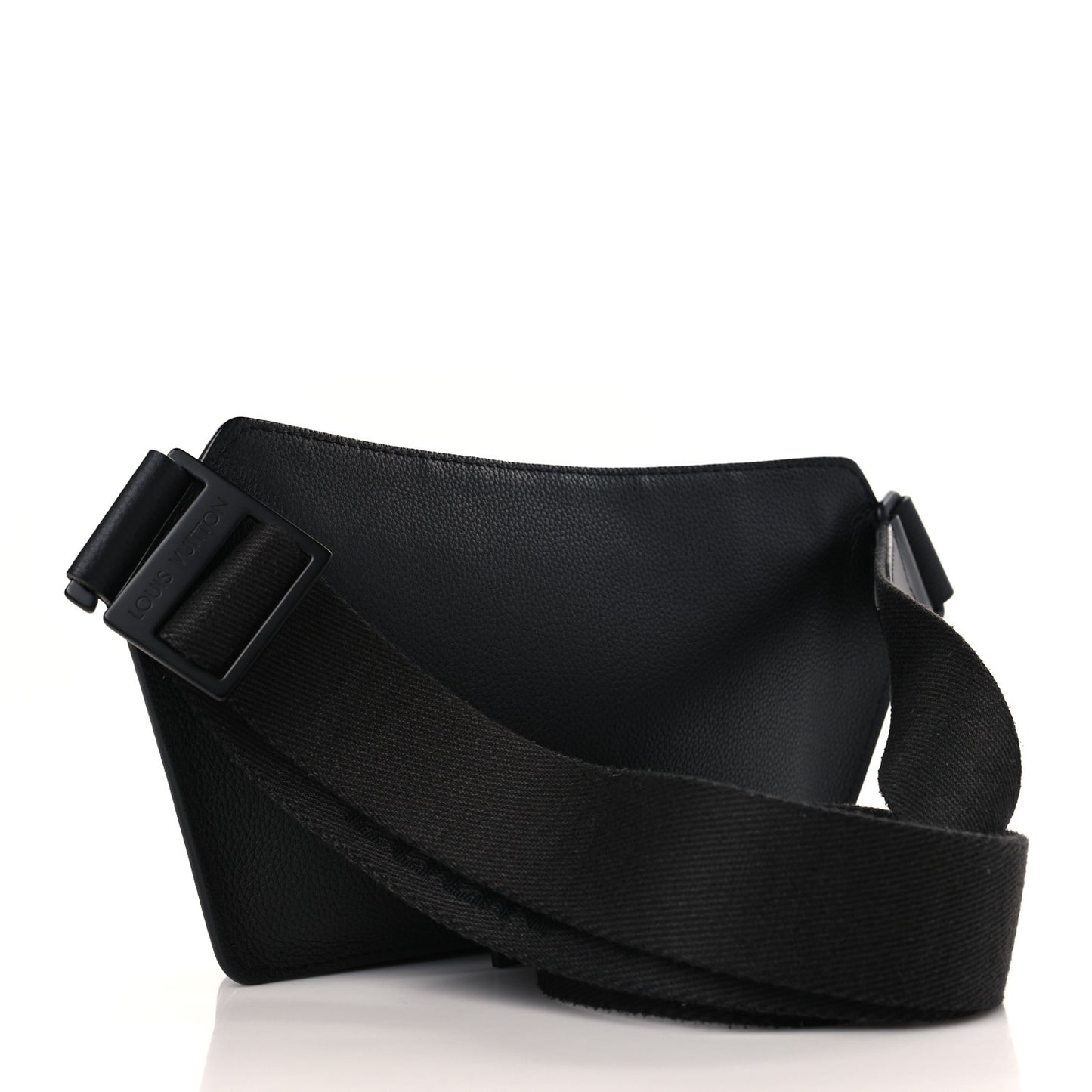Grained Calfskin Aerogram Takeoff Sling Black