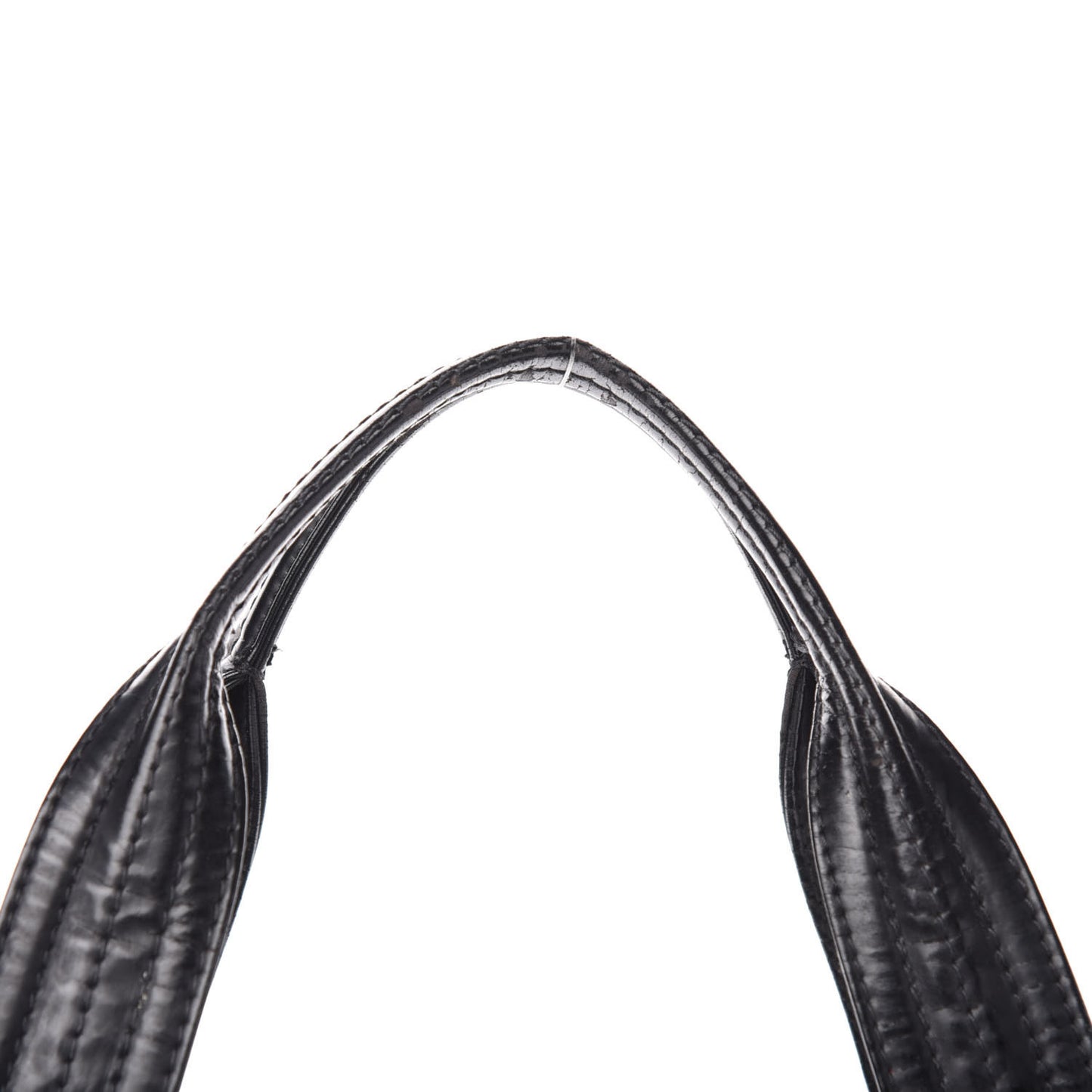 Vinyl Quilted CC Large Tote Black