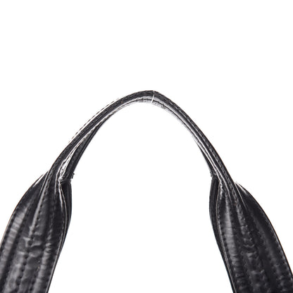 Chanel Vinyl Quilted CC Large Tote Black 12 of 20