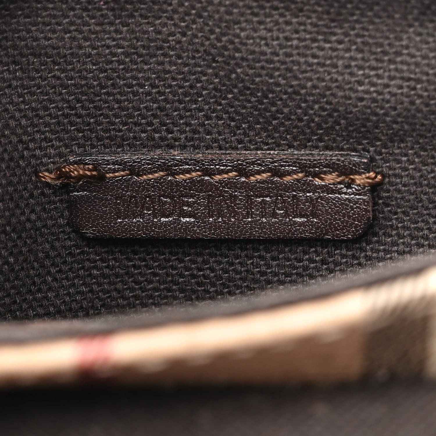 Burberry Haymarket Check Buckle Crossbody Bag Dark Brown 7 of 10