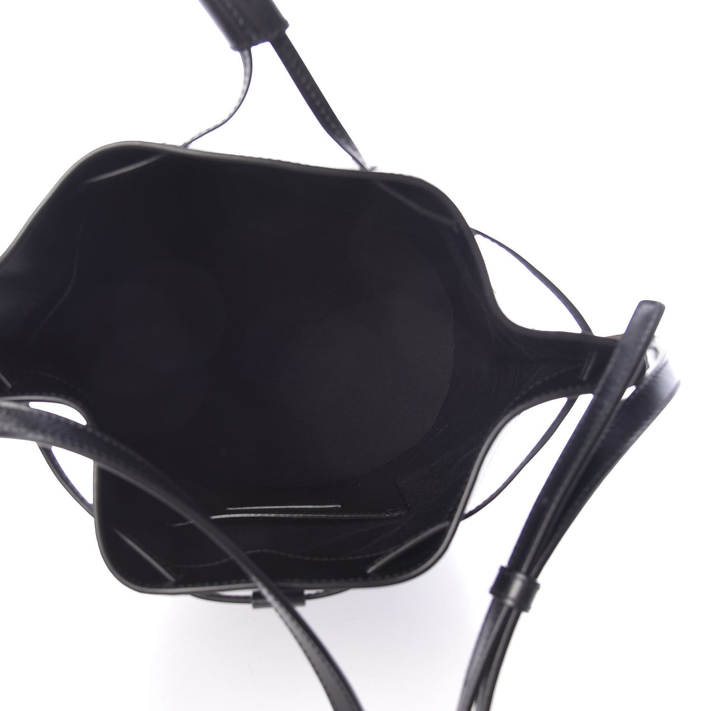 Smooth Calfskin Medium Talitha Bucket Bag Black