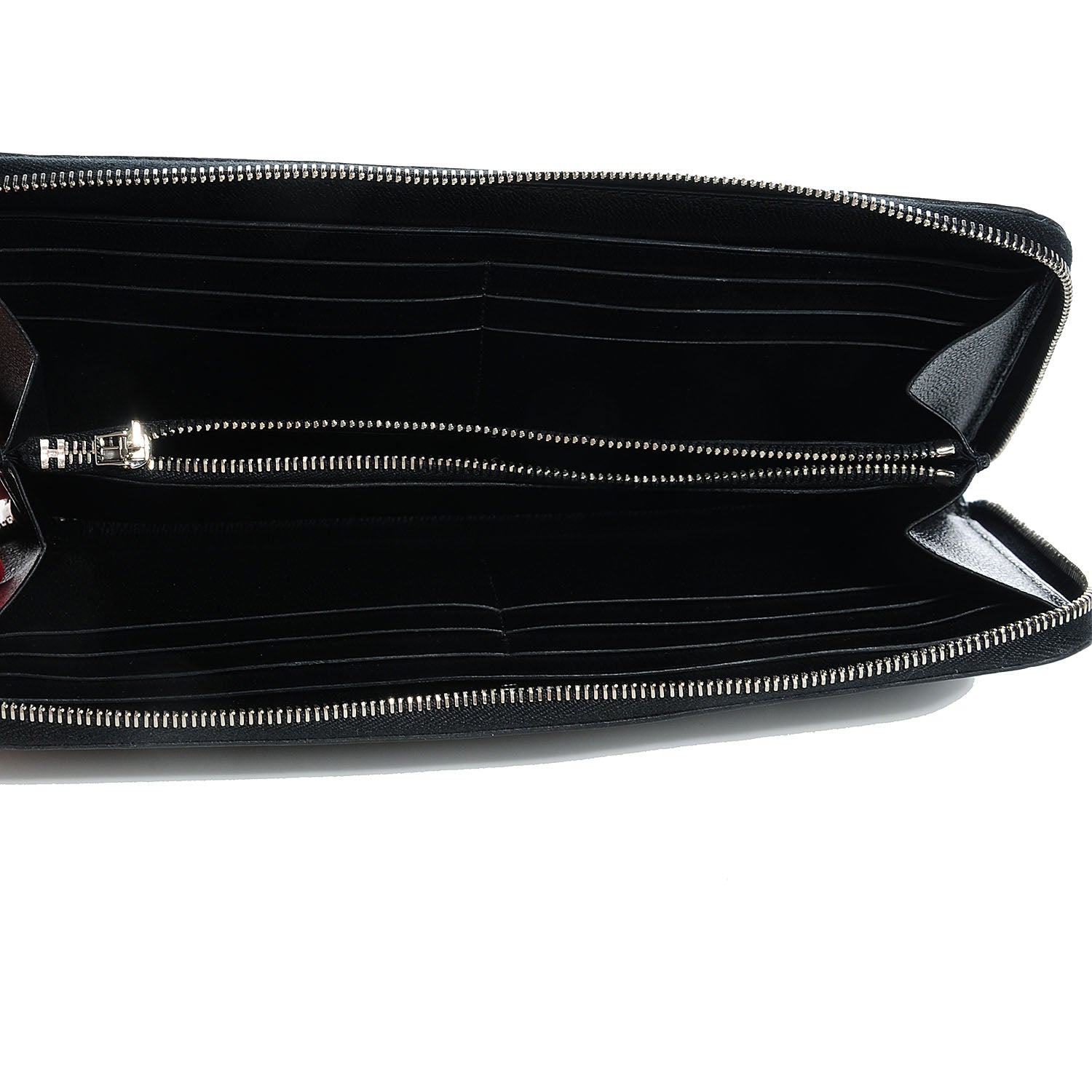 Hermes Shiny Alligator Azap Wallet Black 6 of 11
