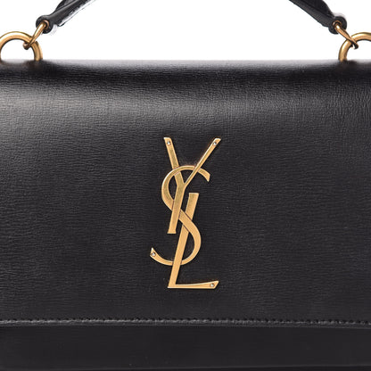 Saint Laurent Calfskin Monogram Sunset Chain Wallet Black 9 of 10