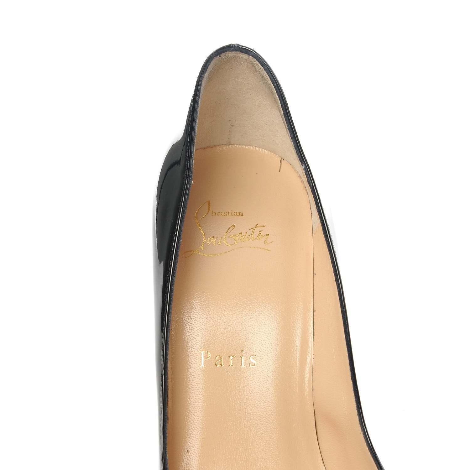 Christian Louboutin Patent Breche 100 Pumps 37 Black 7 of 9