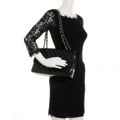Chanel Distressed Patent Jumbo Single Flap Black 2 of 9