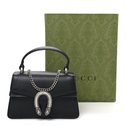 Gucci Dollar Calfskin Crystal Mini Dionysus Top Handle Bag Black Crystal 11 of 11
