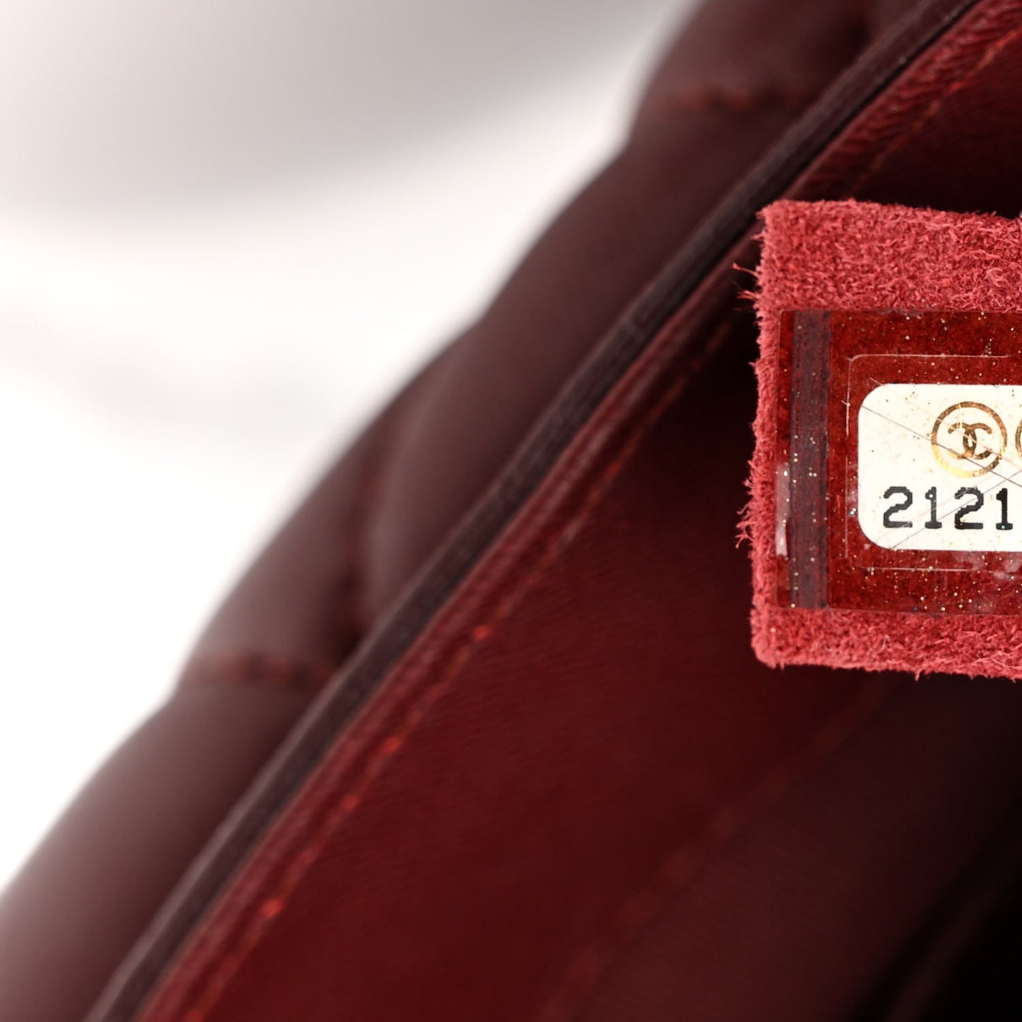 Lambskin Quilted Saddle Bag Dark Red