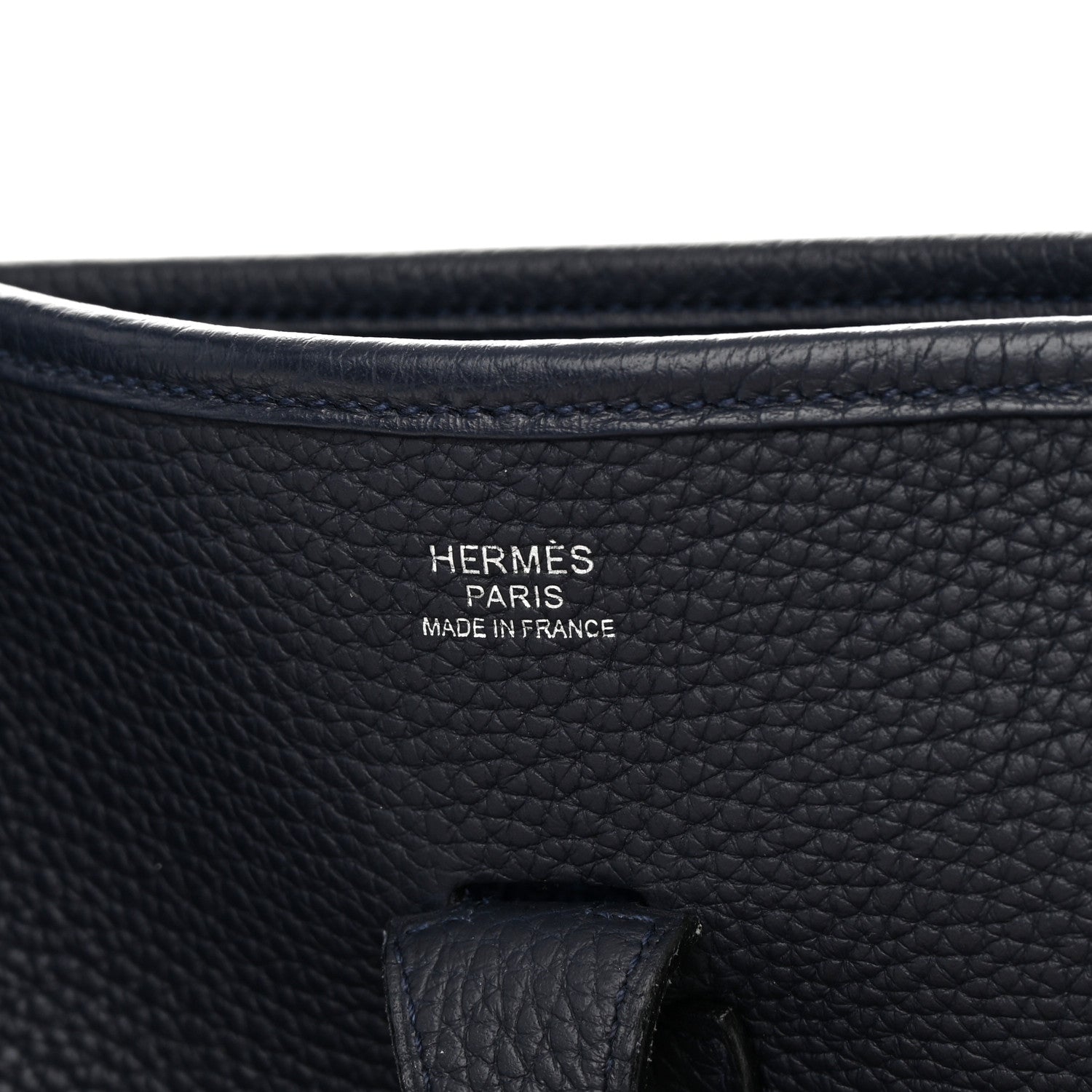 Hermes Taurillon Clemence Evelyne III PM Bleu Nuit 6 of 15