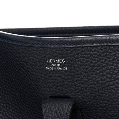 Hermes Taurillon Clemence Evelyne III PM Bleu Nuit 6 of 15