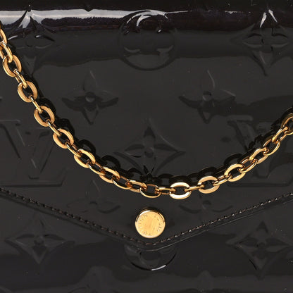 Louis Vuitton Vernis Pochette Felicie Chain Wallet Amarante 8 of 12